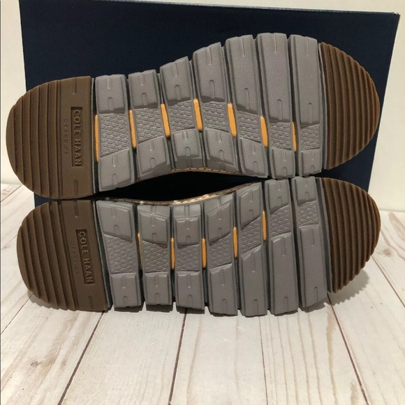 🔴SOLD🔴NEW Men’s Cole Haan Rugged Chukka Golden Oak Black - Picture 6 of 8